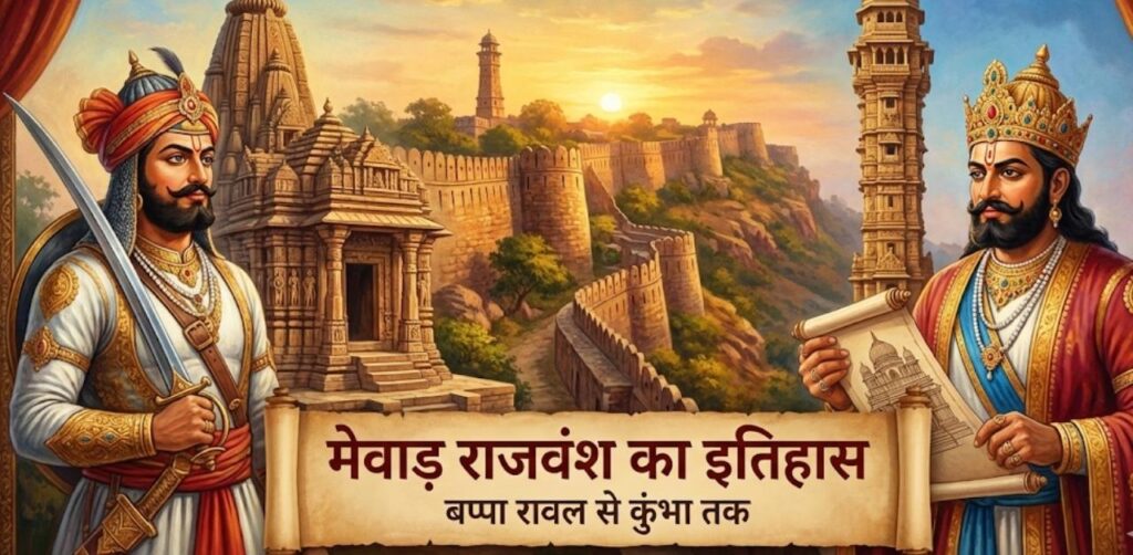 "The majestic Vijay Stambh in Chittorgarh Fort, standing as a symbol of the glorious history of the Mewar dynasty."